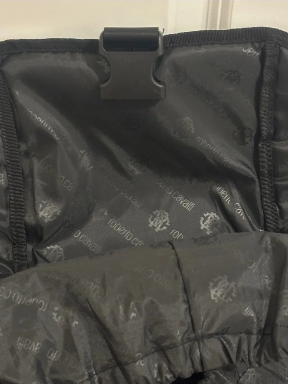 Roberto Cavalli Navy and Black Men's Backpack